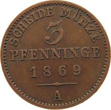 3 Pfennige 1869 A  
