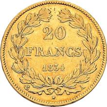 20 franków 1834 A  