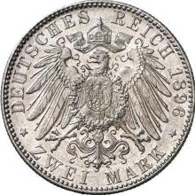 2 марки 1896 J   "Гамбург"