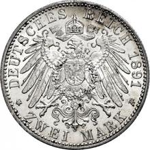 2 marcos 1891 A   "Hessen"