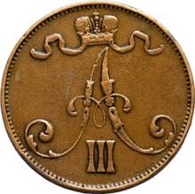 5 Pennia 1889   