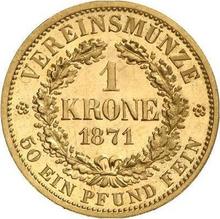 1 corona 1871  B 