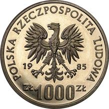 1000 złotych 1985 MW   "Wiewiórka" (PRÓBA)