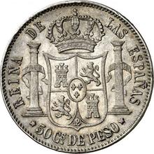 50 centavos 1866   