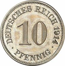 10 Pfennig 1914 E  