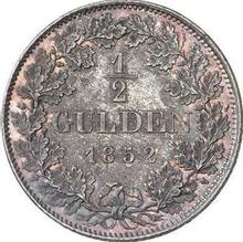 1/2 guldena 1852   