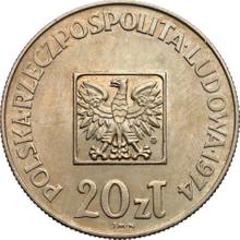 20 Zlotych 1974 MW  JMN "30 years of Polish People's Republic" (Pattern)