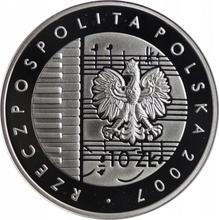 10 złotych 2007 MW  UW "125 Rocznica urodzin Karola Szymanowskiego"