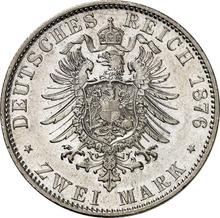 2 marcos 1876 D   "Bavaria"