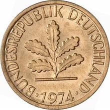 1 Pfennig 1974 D  