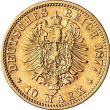 10 marcos 1877 J   "Hamburg"
