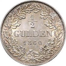 1/2 guldena 1860   