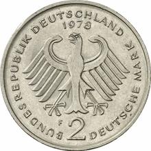 2 marcos 1978 F   "Konrad Adenauer"