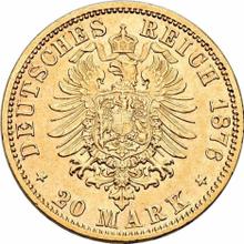 20 marcos 1876 E   "Sajonia"