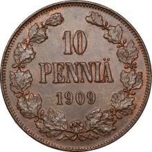 10 Penniä 1909   
