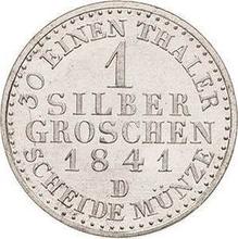 Silber Groschen 1841 D  