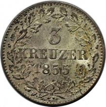 3 крейцера 1855   