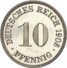 10 Pfennig 1905 D  