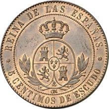 5 Centimos de Escudo 1867  OM 