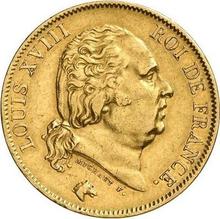 40 francos 1824 A  
