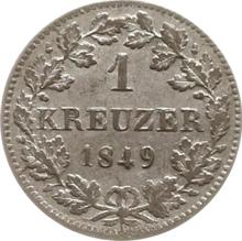 1 крейцер 1849   