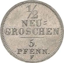 1/2 nuevo grosz 1856  F 