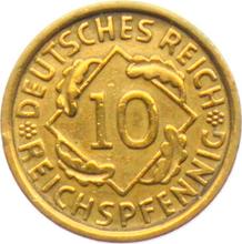 10 рейхспфеннигов 1932 D  