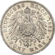 5 marcos 1899 D   "Bavaria"