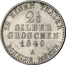 2 1/2 Silber Groschen 1849 A  