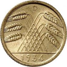 10 Reichspfennigs 1934 D  