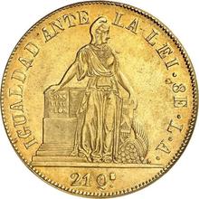 8 escudo 1850 So LA 