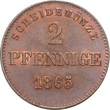 2 пфеннига 1865   