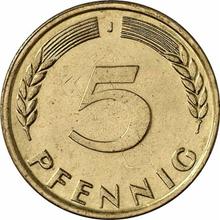 5 Pfennig 1950 J  