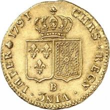 Doppelter Louis d'or 1791 B  