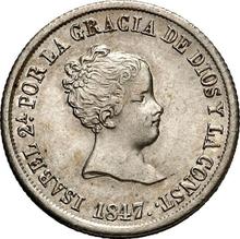 2 Reales 1847 M CL 