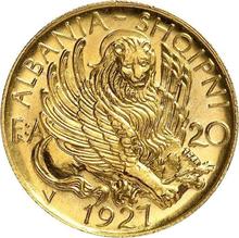 20 franga ari 1927 V   "Skanderbeg" (Pruebas)