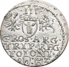 Trojak (3 groszy) 1592    "Casa de moneda de Olkusz"