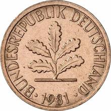 1 Pfennig 1981 J  