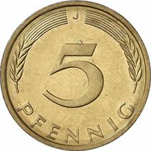 5 Pfennige 1973 J  