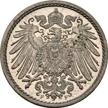 5 Pfennig 1901 F  