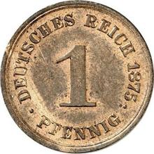 1 fenig 1875 E  