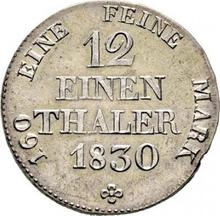 1/12 Thaler 1830  S 