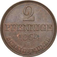 2 пфеннига 1864  B 