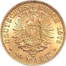 10 marcos 1876 G   "Baden"
