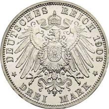 3 марки 1908 G   "Баден"