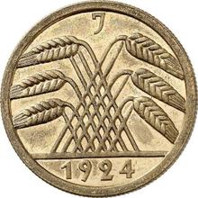 50 Rentenpfennigs 1924 J  