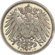 5 Pfennige 1913 D  