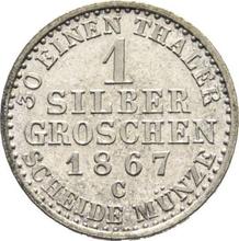 1 Silber Groschen 1867 C  