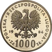 1000 złotych 1984 MW   "Łabędź" (PRÓBA)