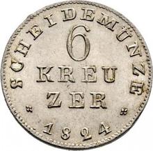 6 Kreuzer 1824   